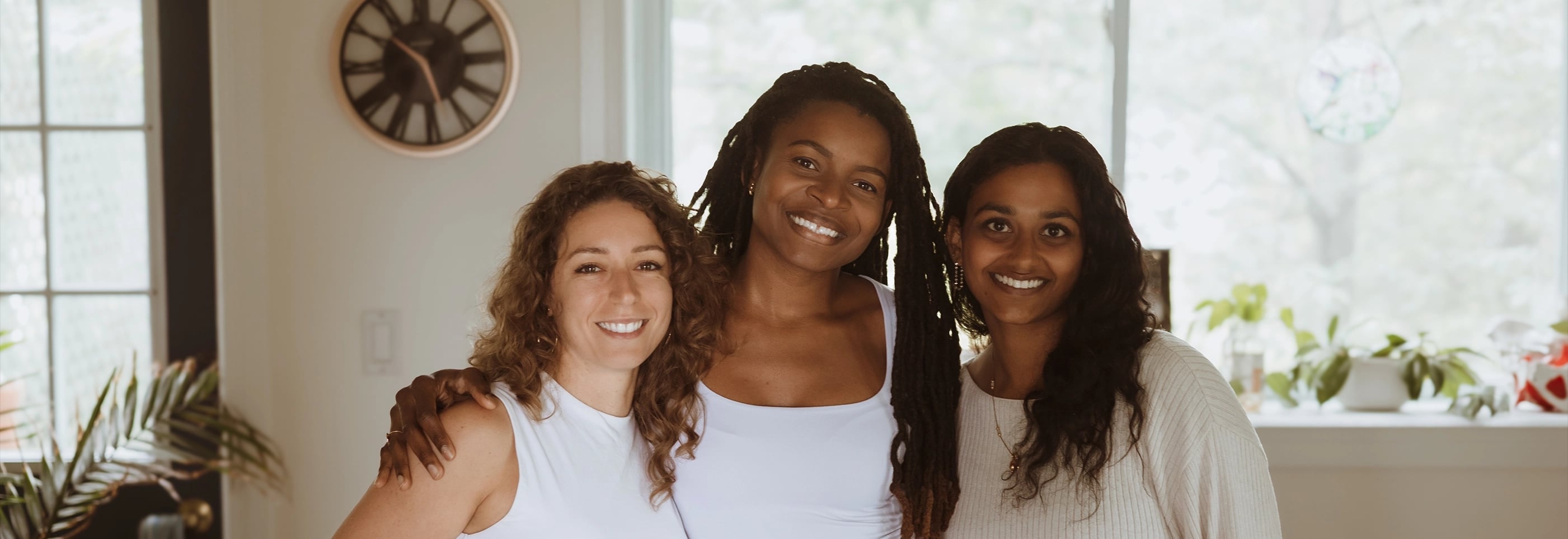 Group photo of Celine, Maeva, and Alexia